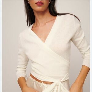Reformation Cream Knit Sweater
